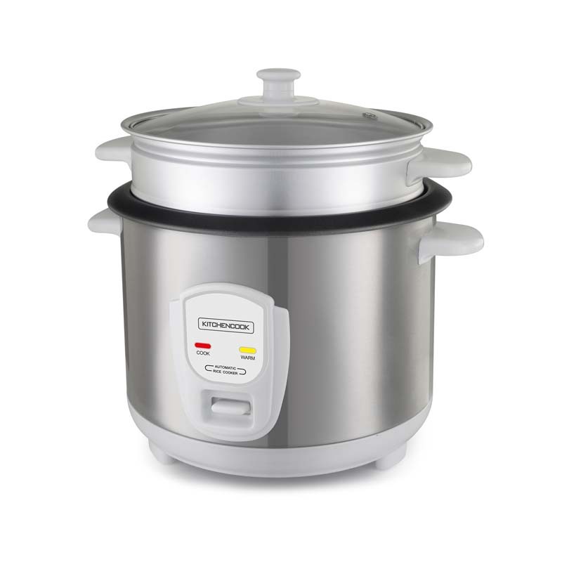 Cuiseur à riz 1.8L avec cuve métal et panier vapeur  JAPAN X Kitchencook gris