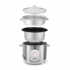 Cuiseur à riz 1.8L avec cuve métal et panier vapeur  JAPAN X Kitchencook gris 2