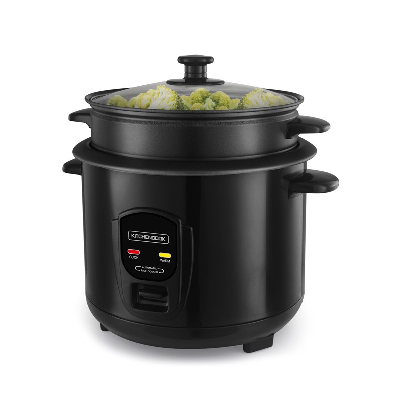 Cuiseur à riz 1.8L avec cuve métal et panier vapeur  JAPAN X Kitchencook noir