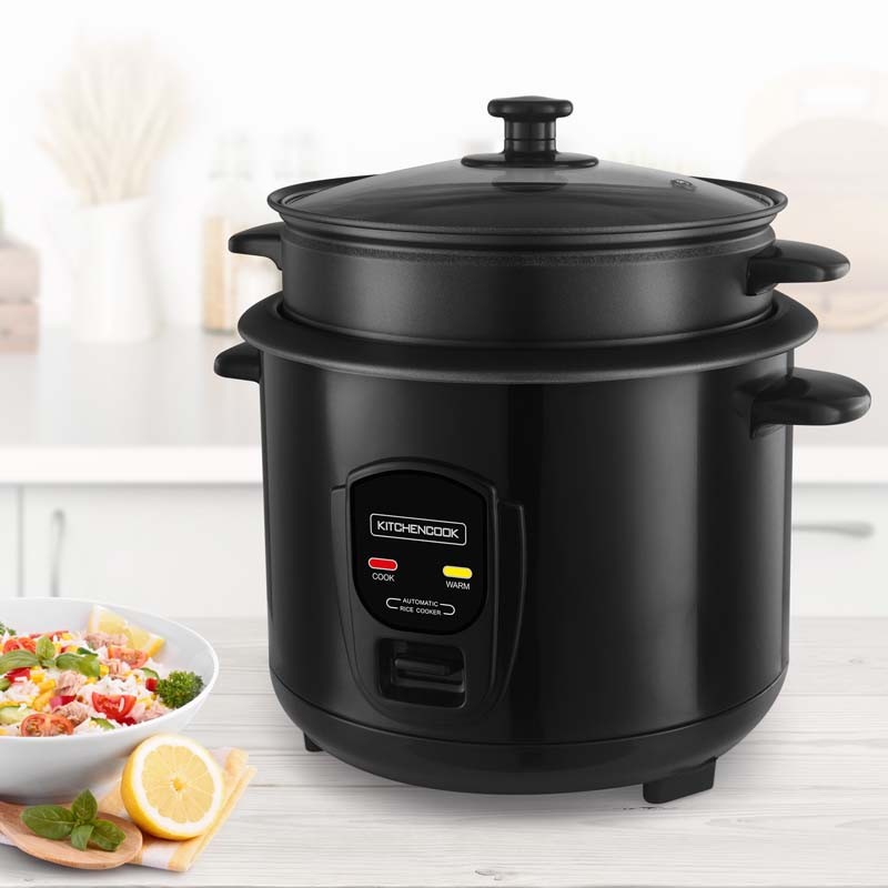 Cuiseur à riz 1.8L avec cuve métal et panier vapeur  JAPAN X Kitchencook noir
