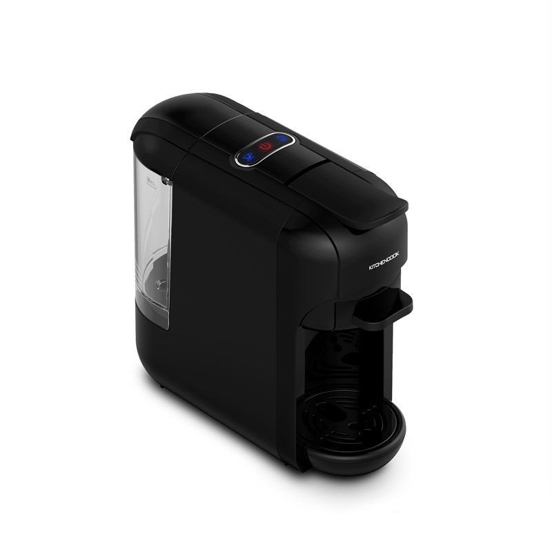 Machine à expresso multi dosettes et café moulu noire Kitchencook