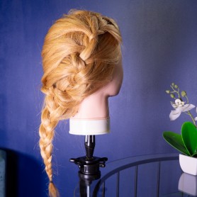 Tête à coiffer avec chevelure naturelle HAIR DESIGN Yoghi 2