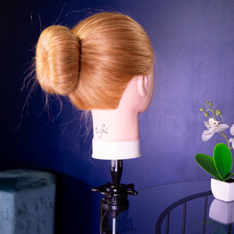 Tête à coiffer avec chevelure naturelle HAIR DESIGN Yoghi