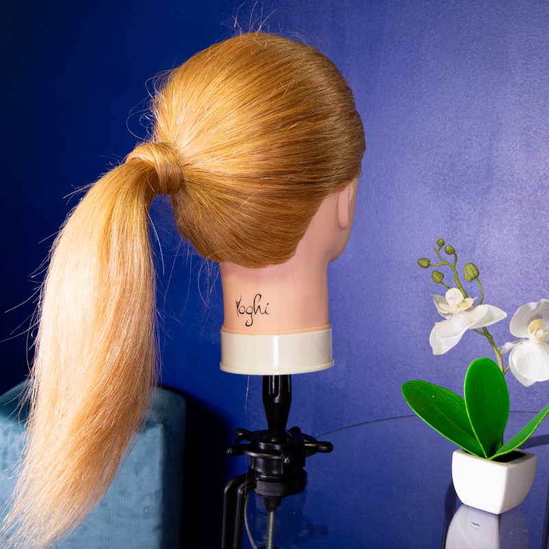 Tête à coiffer avec chevelure naturelle HAIR DESIGN Yoghi