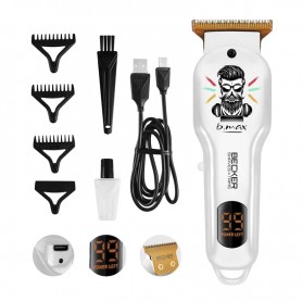 Tondeuse sans fil avec lames en acier inoxydable BMAX blanc Becker