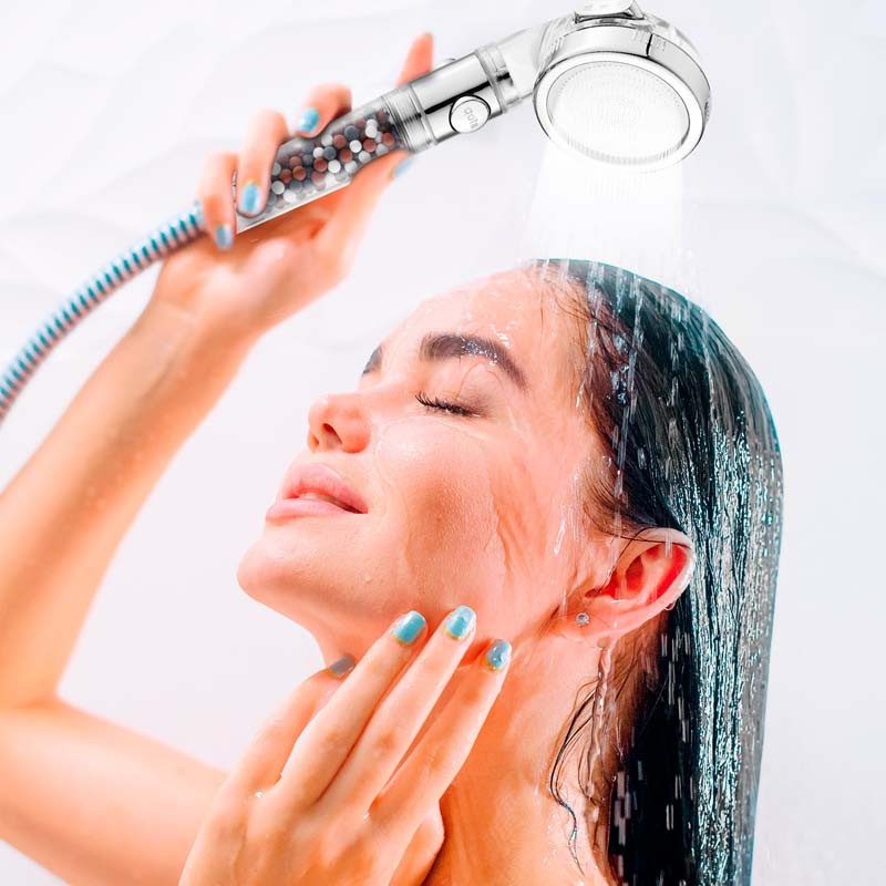 POMMEAU DE DOUCHE AVEC FILTRATION A BILLES DE YOGHI