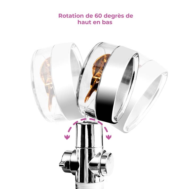 POMMEAU DE DOUCHE HAUTE PRESSION ECOFILTER BOOST DE YOGHI