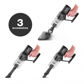 Aspirateur balai sans fil 2en1 avec filtre HEPA F11 gris Vortex 2