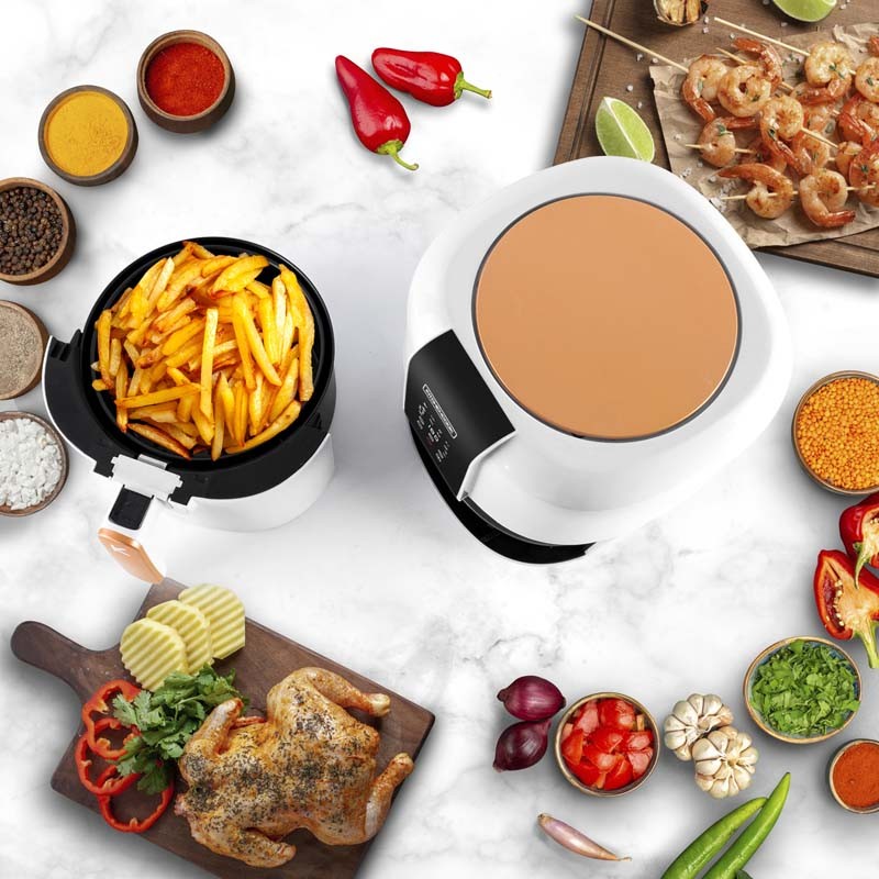 Friteuse sans huile 3L - 8 programmes AIRMED blanc Kitchencook