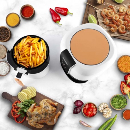 Friteuse sans huile 3L - 8 programmes AIRMED blanc Kitchencook