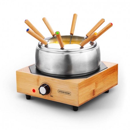 Appareil à fondue base bambou 8 personnes ECOWOOD Kitchencook