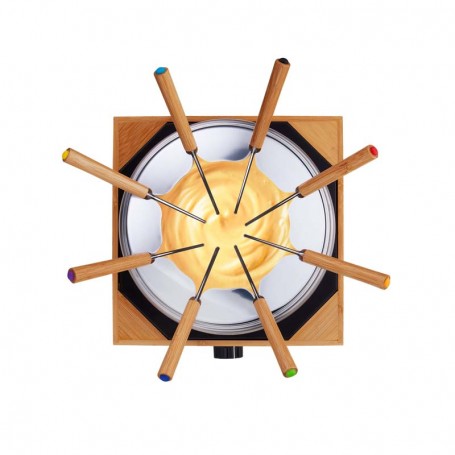 Appareil à fondue base bambou 8 personnes ECOWOOD Kitchencook