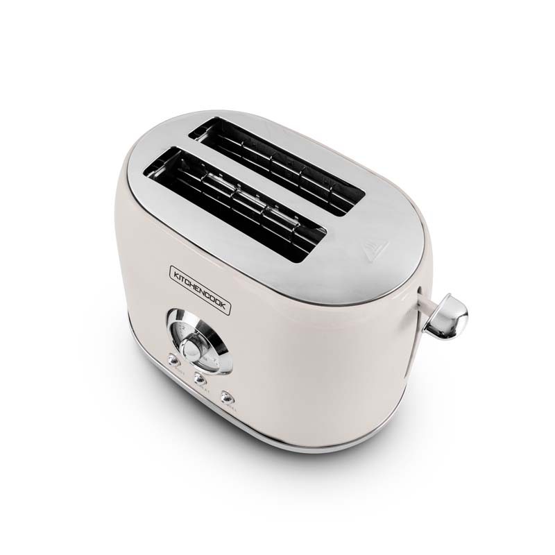 Grille pain style rétro double fentes RETRO TOAST crème Kitchencook