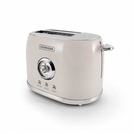 Grille pain style rétro double fentes RETRO TOAST crème Kitchencook