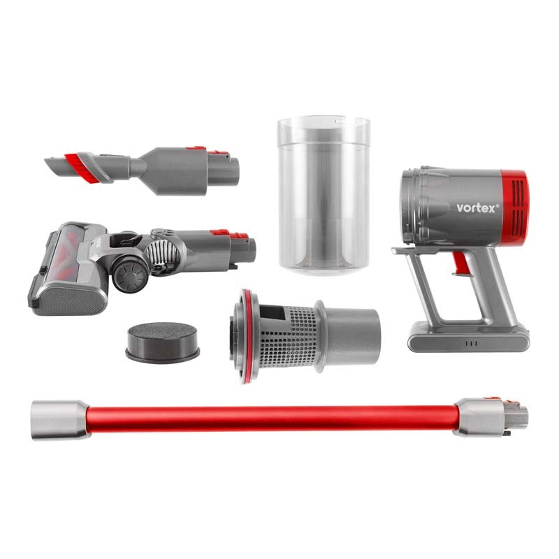 ASPIRATEUR CYCLONIQUE BALAI 2EN1 SANS FIL 130W...