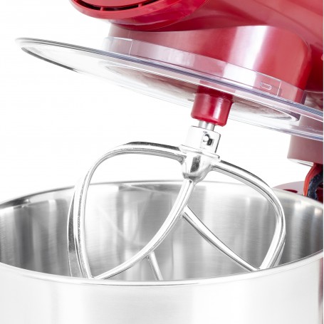 Robot pétrin avec bol inox 5L AK80V2 Kitchencook Rouge
