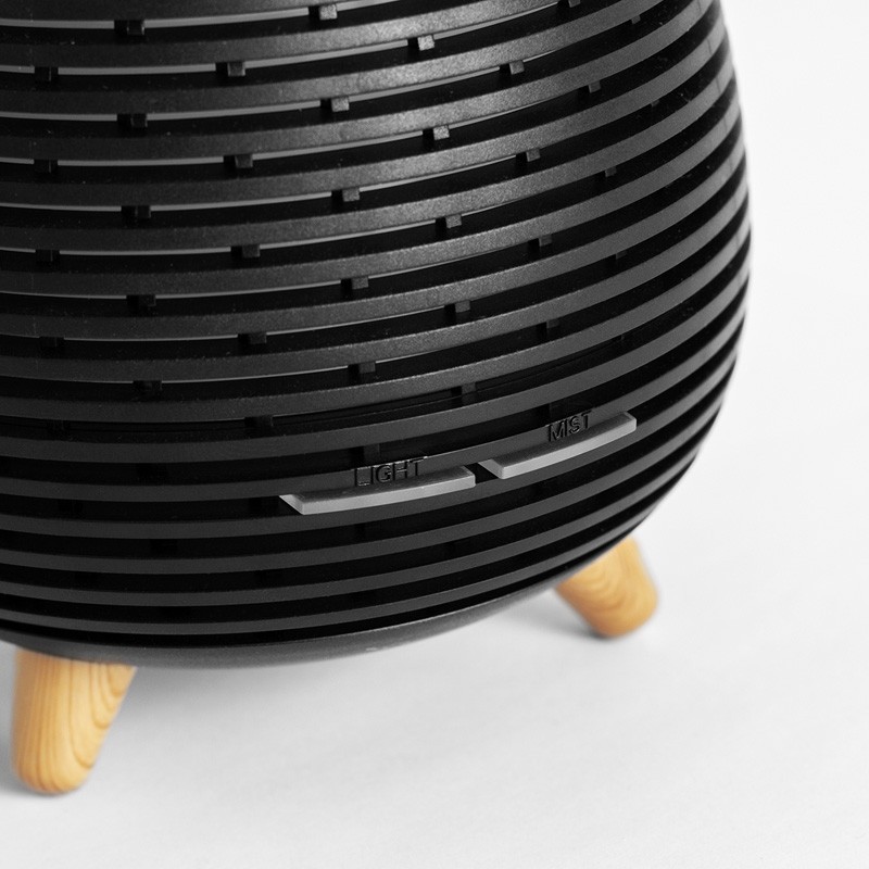 Diffuseur d'arôme, humidificateur et lampe Ultrasonique AROMI noir Yoghi