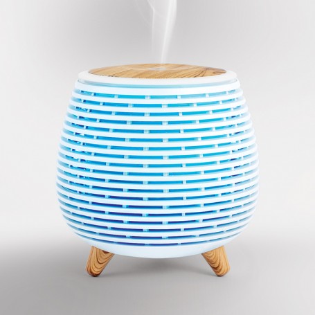 Diffuseur d'arôme, humidificateur et lampe Ultrasonique AROMI blanc Yoghi