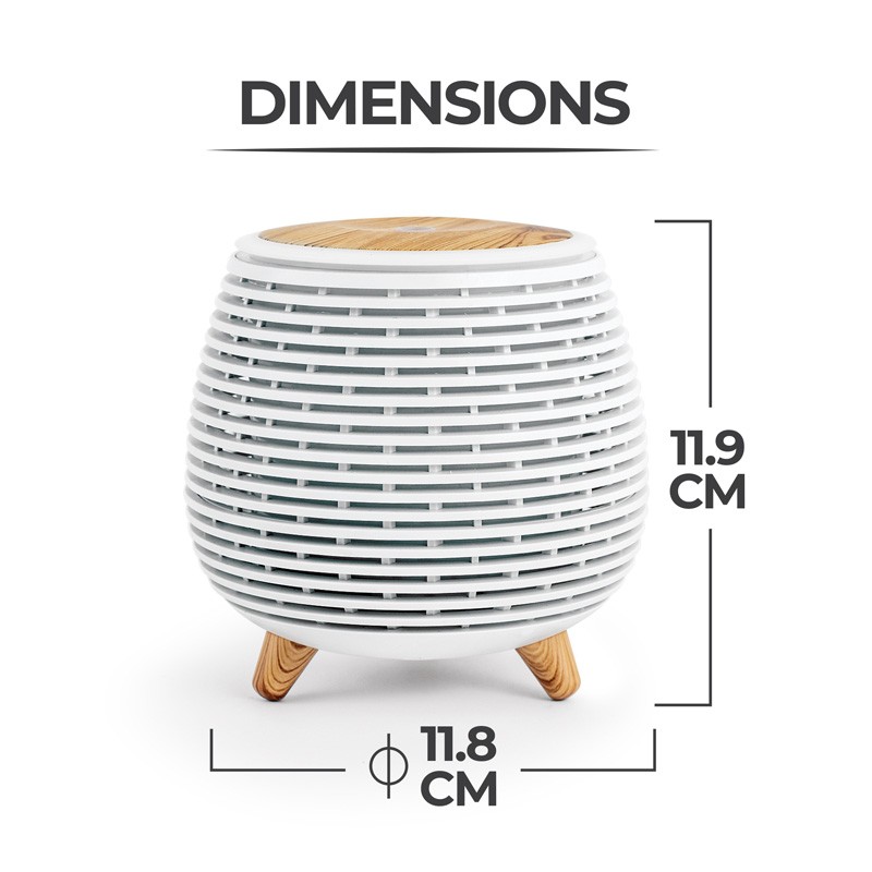 Diffuseur d'arôme, humidificateur et lampe Ultrasonique AROMI blanc Yoghi