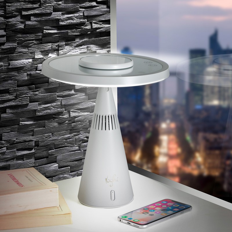 Miroir 3en1 avec lumière LED et enceinte bluetooth BE WHITE Yoghi