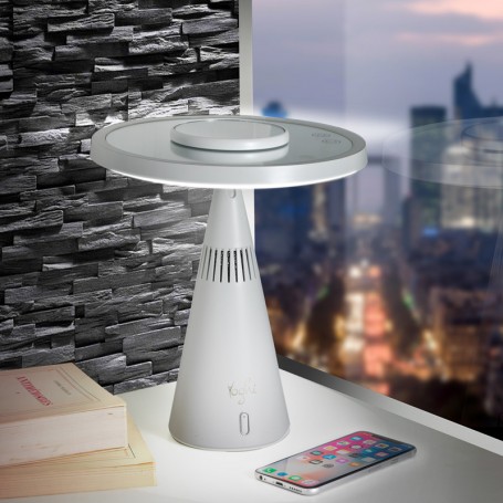 Miroir 3en1 avec lumière LED et enceinte bluetooth BE WHITE Yoghi