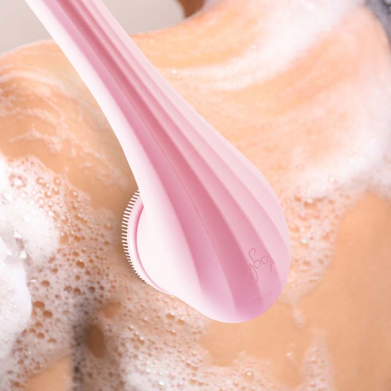 Brosse de douche électrique rose sans fil 4en1 CLEANBODY Yoghi