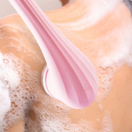 Brosse de douche électrique rose sans fil 4en1 CLEANBODY Yoghi