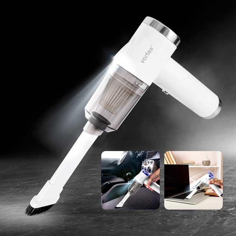 Aspirateur à main sans fil pliable avec filtre HEPA CRC90 Vortex