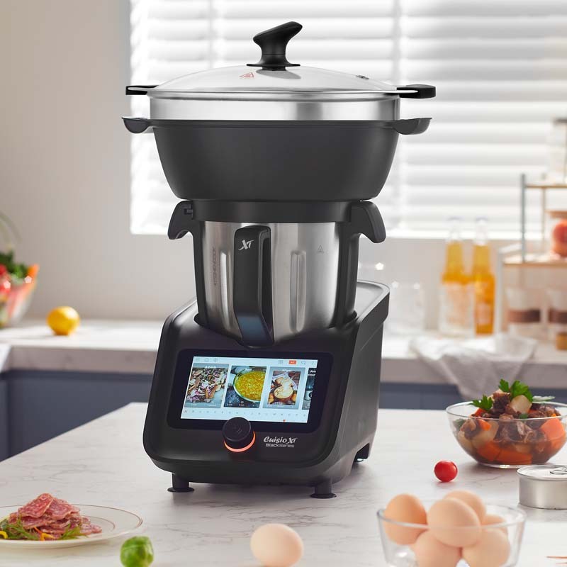 Robot cuiseur connecté 1200 recettes CUISIOXTCONNECT noir Kitchencook