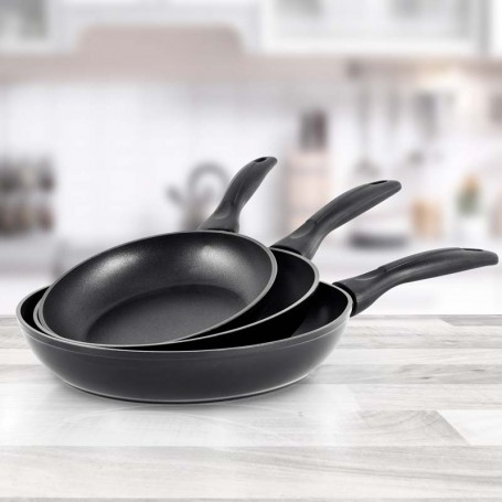 Set de 3 poêles en aluminium forgé anti adhésif EMMA2 Durand Dupont