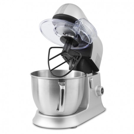 Robot pétrin avec blender en verre et accessoires en teflon EXPERTXL gris Kitchencook