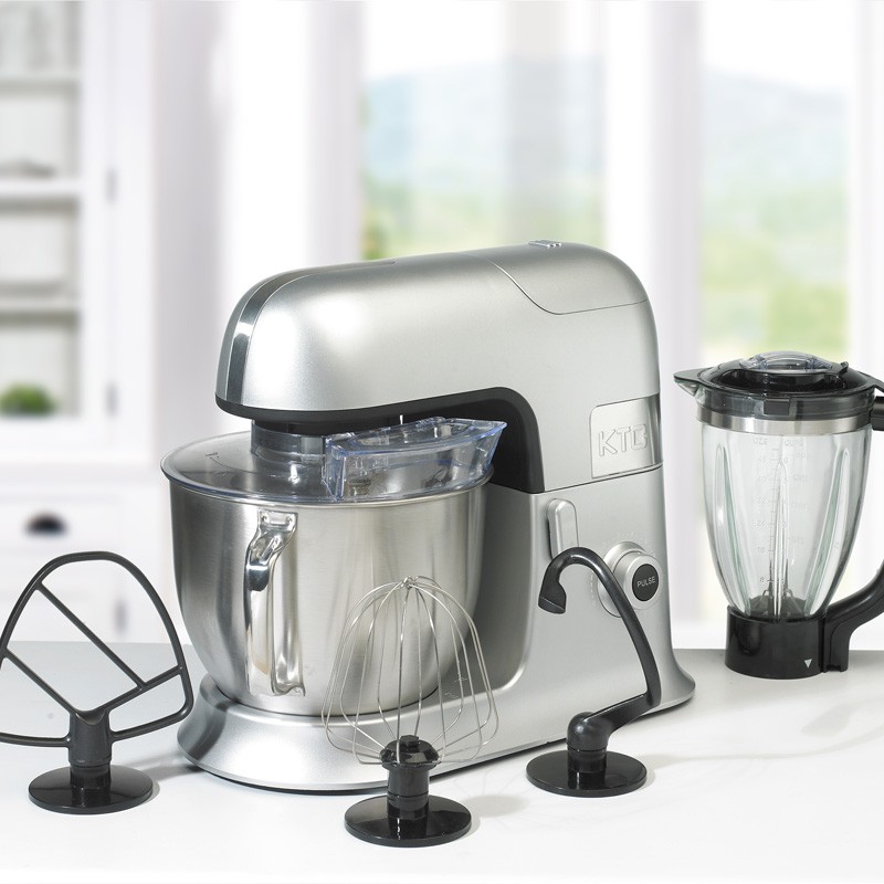 Robot pétrin avec blender en verre et accessoires en teflon EXPERTXL gris Kitchencook