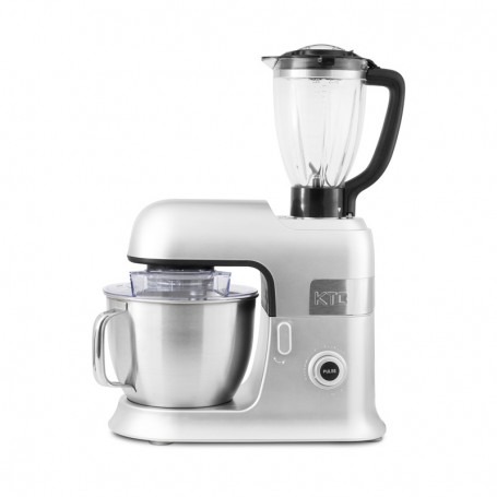 Robot pétrin avec blender en verre et accessoires en teflon EXPERTXL gris Kitchencook