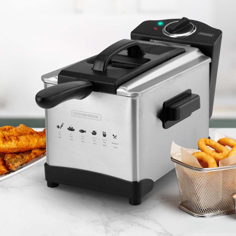 Friteuse 3L inox semi pro FRY PLUS Kitchencook