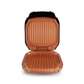 Grill cuivre de titane anti adhésif avec récupérateur de graisse  GRILL_02