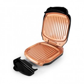 Grill cuivre de titane anti adhésif avec récupérateur de graisse  GRILL_02 2
