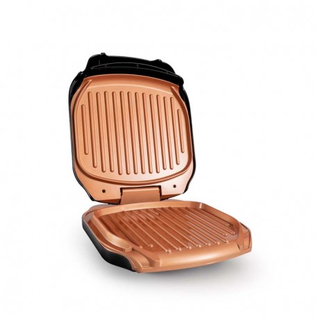 Grill cuivre de titane anti adhésif avec récupérateur de graisse  GRILL_02