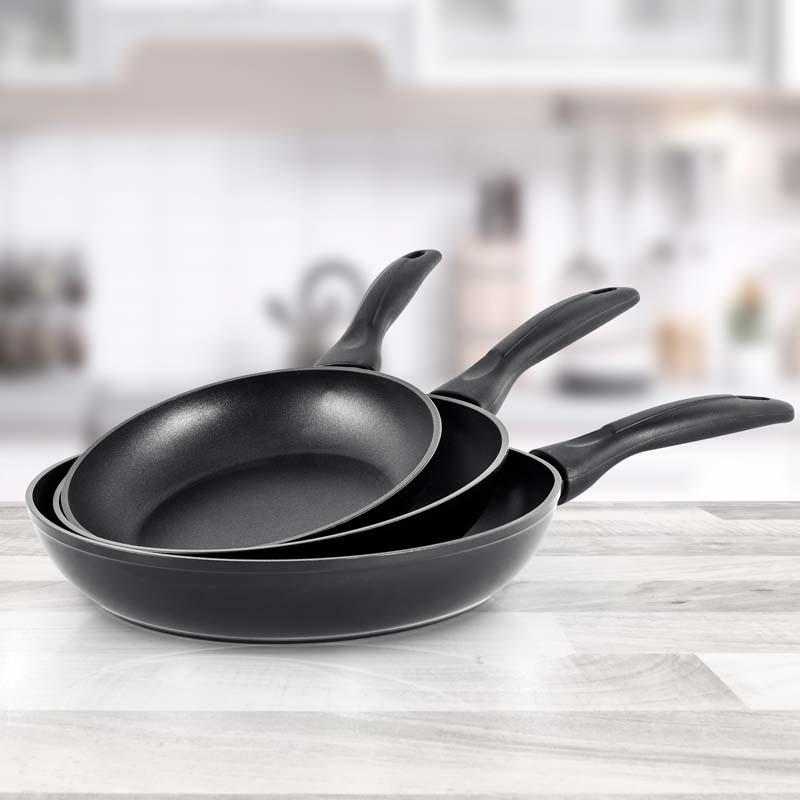 Set 3 poêles aluminium forgé anti adhésif LAETI Durand Dupont