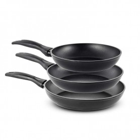 Set 3 poêles aluminium forgé anti adhésif LAETI Durand Dupont 2