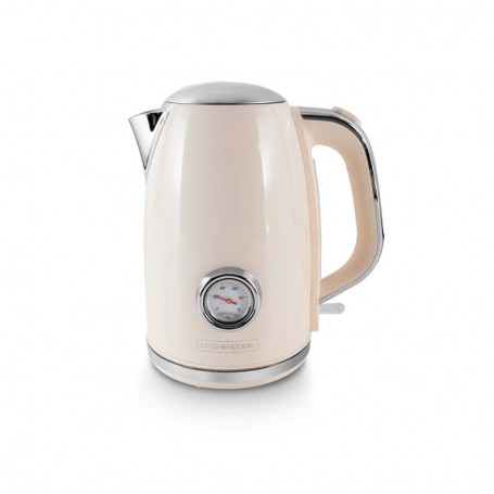 Bouilloire style rétro avec filtre calcaire RETRO TEA crème Kitchencook