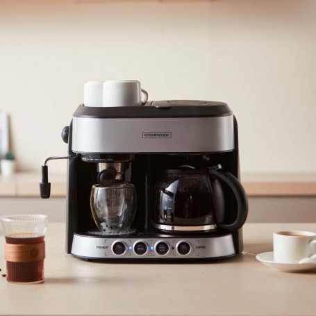Machine à café combinée 3en1 expresso, filtre & latte SAO PAULO Kitchencook