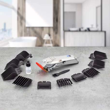 Tondeuse métal sans fil avec lames inox et mallette de rangement TMAX Becker