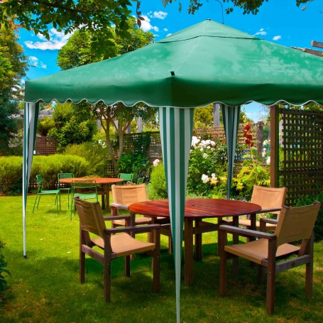 Tonnelle de jardin pliable 9m² en acier Harper