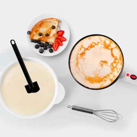 Crêpière électrique blanche sans fil de 20 cm CREPEASY de Kitchencook