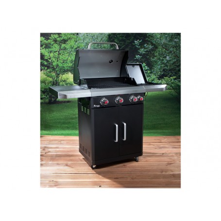 Barbecue à gaz en acier inoxydable avec grille de cuission REXON PTS3 de la marque Landmann