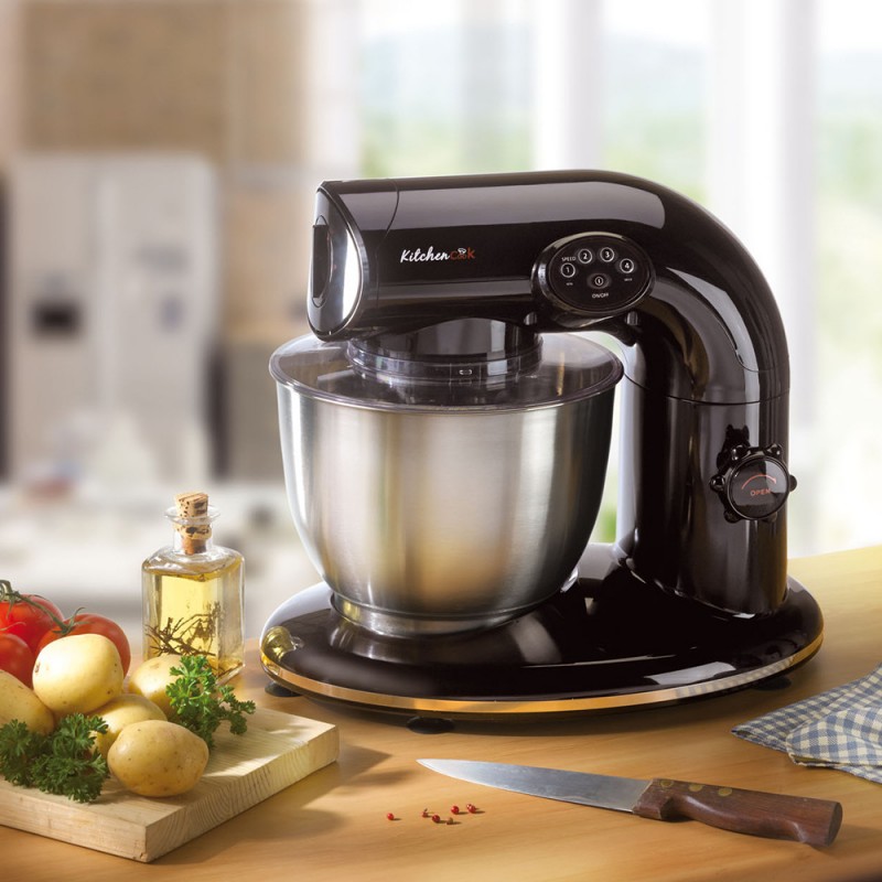 Robot pétrin avec bol inox 5 L AK80 Kitchencook Noir