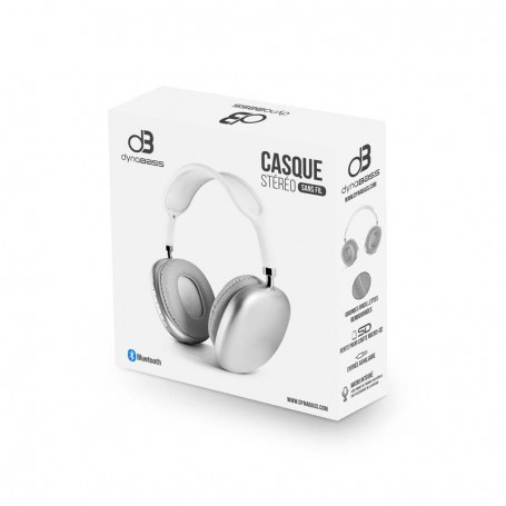 Casque stéréo bluetooth blanc DBX300 WHITE de la marque Dynabass