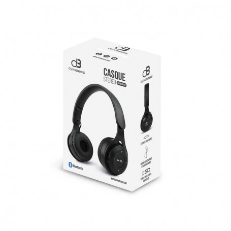Casque stéréo bluetooth noir DBX220 de la marque Dynabass