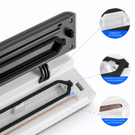 Machine sous vide avec coupe-rouleau modèle AIRPROTECT300 de Kitchencook