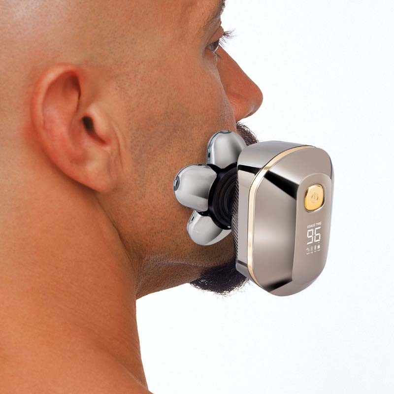 Rasoir à six têtes rotatives inox modèle H6 de Becker